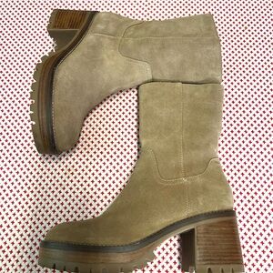 Steve Madden boots annalyn 9.5 platform tan